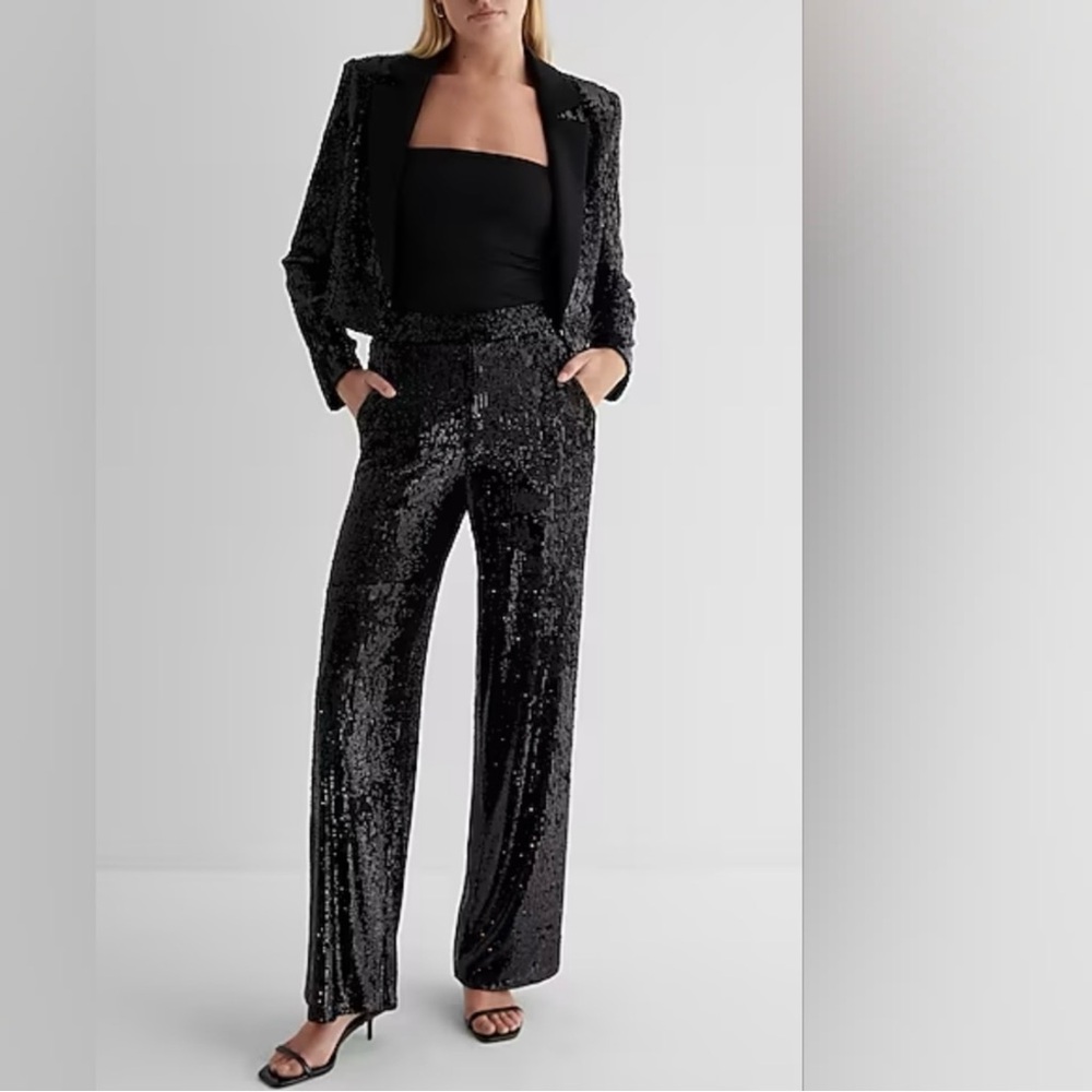 Express black sequins pants (women’s XL) (NWT)